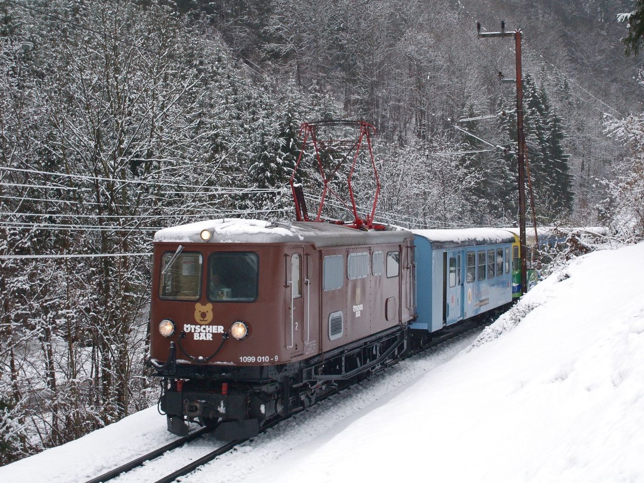 Alte Mariazellerbahn im Schnee