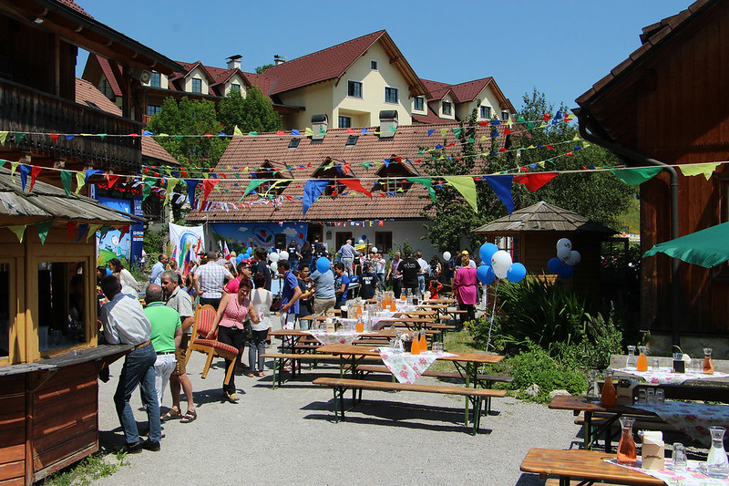 Kirtag am Dorfplatz in Frankenfels